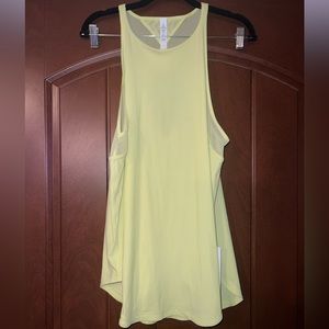 NWT lululemon Run Off Route Tank Lemon Vibe sz 12